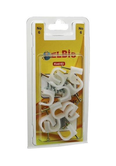Elbis-63 No-6 Çelik Çivili Kroşe- 12'li Paket