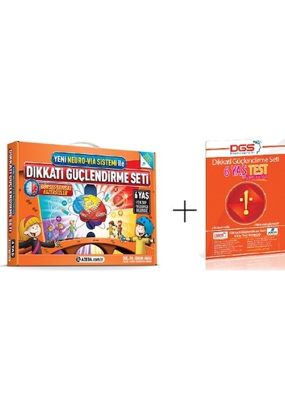 Dikkati Güçlendirme Seti 6 Yaş + Görsel Dikkat Testi - Adeda Yayınları