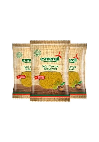 Esmergil Köri Tavuk Baharatı 3'lü Paket 3 x 40 Gr