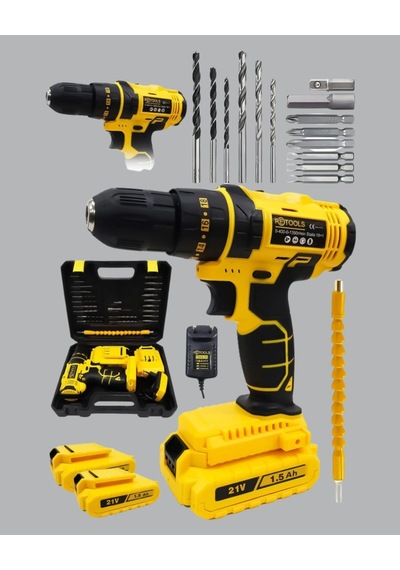 Ergonomik Tasarımlı 12v Matkap 2 Vitesli, Led Aydınlatmalı Ve Dayanıklı Çok Renkli