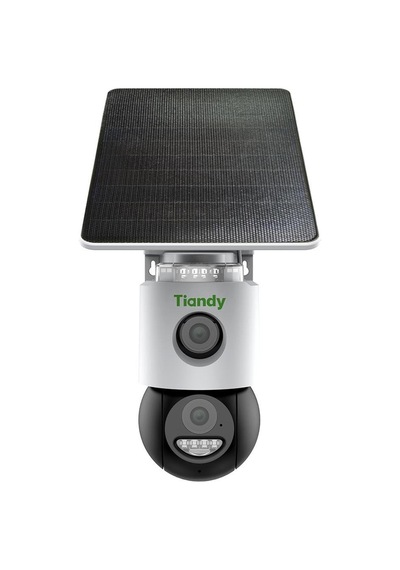 Tiandy 3 Megapiksel 2 Kameralı 4g Pan-tilt Dome Solar Kamera - Sesli