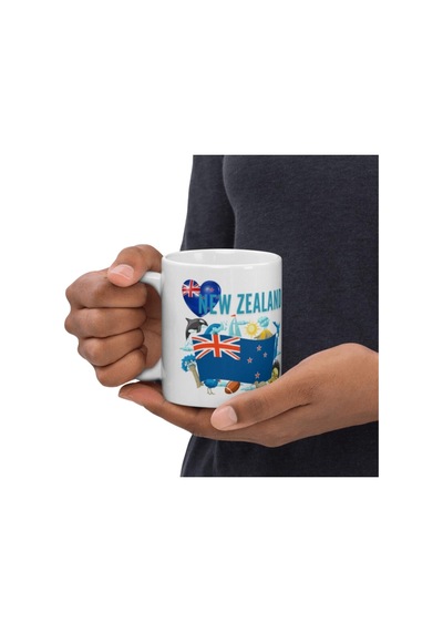 Yeni Zelanda Kupa Bardak 2 Adet Seyahat Hatıra New Zeland Mug