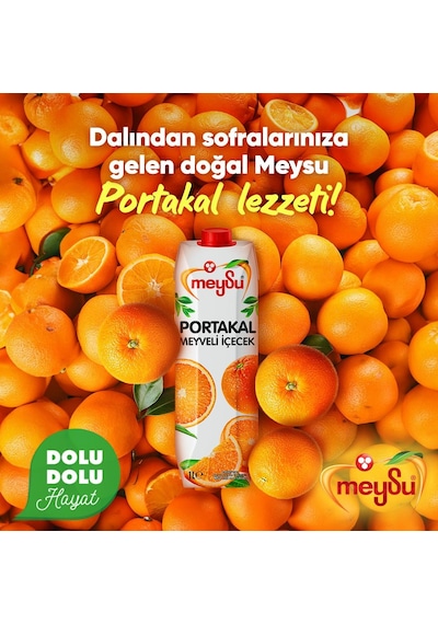 Meysu Portakal Nektarı 1 Lt X 6 Adet