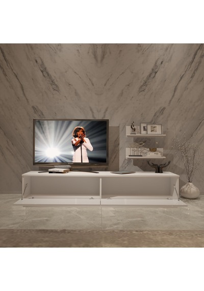 Decoraktiv Eko 4b Mdf Std Tv Ünitesi Tv Sehpası Beyaz
