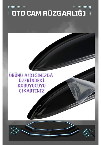 Fiat Palio 2008 Cam Rüzgarlığı 4lü Takım