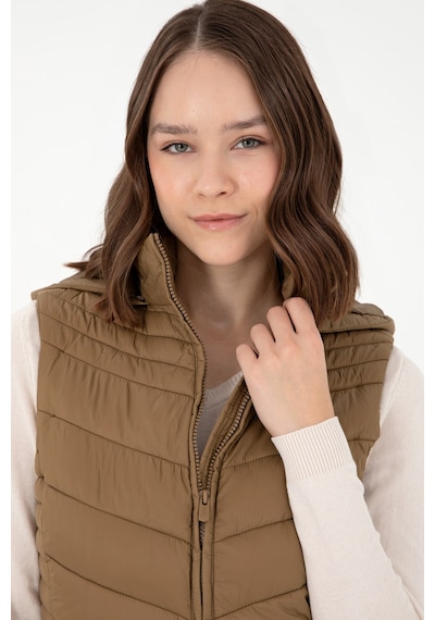 U.s. Polo Assn. Kadın Haki Yelek Dokuma 50289555-vr027 Haki