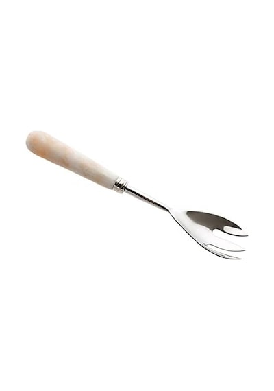 Mermer 2&apos Li Salata Servis Seti Ahşap