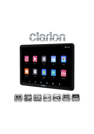Clarion Gl-500 Android Araç Başlık Kafalık Monitörü Üniversal 2 Gb Ram 32 Gb Hdd 10.1 Inch 1 Adet 10.1"