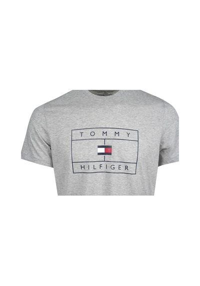 Tommy Hilfiger Tommy Hılfıger Erkek T-shırt 09t4511-004 Gri
