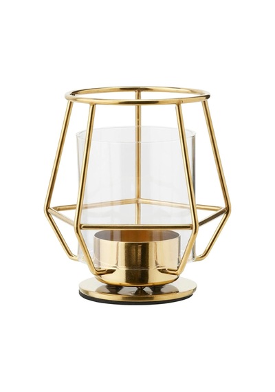 Dekoratif Tealight Mumluk Yükseklik 10 Cm İkea Metal Mumluk Altın Renk Mum Kabı Sarı - 695155768 Sarı