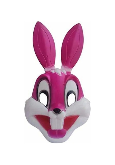 Pembe Tavşan Maskesi Cadılar Bayramı Maskesi Pink Halloween Mask Kostüm Maskesi Pembe Tavşan Maskesi Tüm Yaşlar