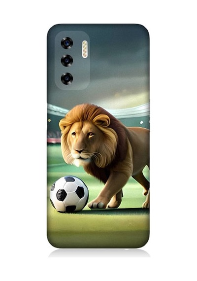 Reeder P13 Blue 2022 Uyumlu Gol Atan Aslan Desenli Silikon Kılıf