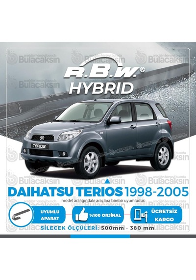 RBW Hybrid Daihatsu Terios 1998 - 2005 Ön Silecek Takımı