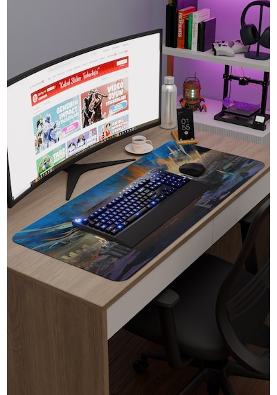 Disco Elysium Kaymaz Dikişli Kauçuk Oyuncu Mousepad V5 - 90x40 Xxl Gaming Mouse Pad Fare Altlığı
