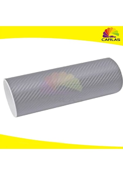 Oto Karbon Kaplama Folyo Hava Kanallı Gri 152Cm X 3M