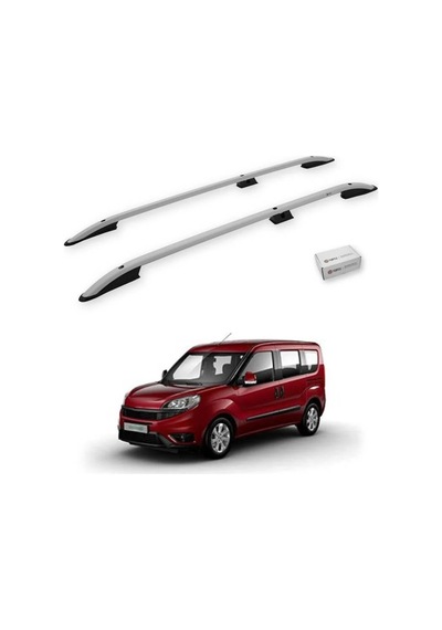 Turtle Fiat Doblo 2 2010-2022 / Kısa Şasi Tavan Çıtası Crown Gri