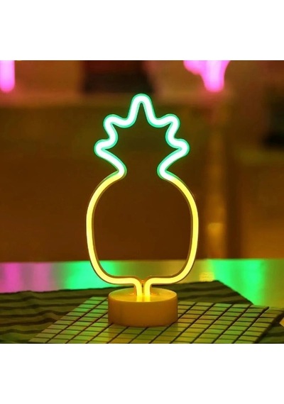 Ananas Neon Led Lamba Yeşil