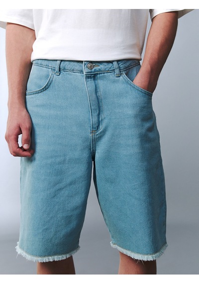 Lcw Kids İndigo Genç Erkek Jean Bermuda