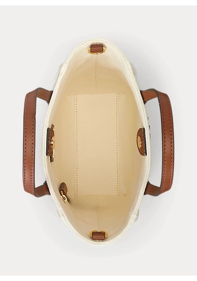 Lauren Ralph Lauren Taba - Krem Kadın El Çantası 431982235003