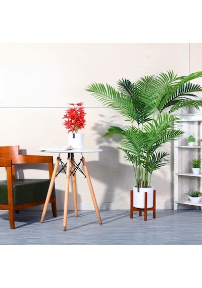 Yapay Ağaç Areka Ağacı Palmiye Ağacı Salon Bitkisi 195Cm 21Yaprak