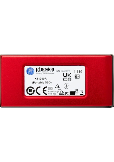 Kingston XS1000 1 TB USB 3.2 Gen 2 Mini Taşınabilir SSD Kırmızı