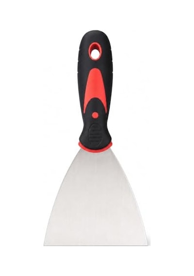 Orret Home Paslanmaz Çelik İnşaat Spatulası Plastik Saplı Macun Spatulası Alçı Boya Kazıma Duvar Tamir Spatulası 100 Mm 001 Siyah