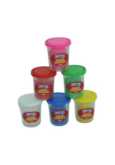Gıpta 600 gr 6'lı Oyun Hamuru 6 Renk