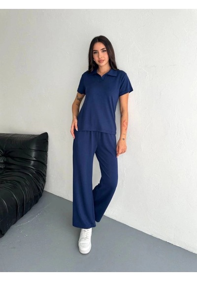 Freedom Store Kadın Osy Modal Yumuşak Dokulu Kısa Kollu Yakalı Pantolon İkili Takım - Lacivert Freedom Store Kadın Osy Modal Yumuşak Dokulu Kısa Kollu Yakalı Pantolon İkili Takım - Lacivert