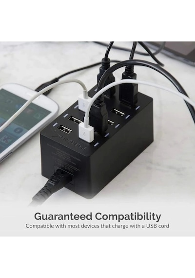 Sabrent 100 Watt Çoklu Bağlantı Noktalı Usb Hızlı Şarj Cihazı Ax-adpd 10-port