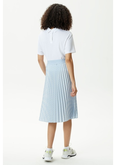 Lacoste Women's Fashion Show Edition Belted Pleated Skirt Geniş Kalıp Kemerli Pileli Kadın Kot Etek Mavi Lacoste Women's Fashion Show Edition Belted Pleated Skirt Geniş Kalıp Kemerli Pileli Kadın Kot Etek Mavi