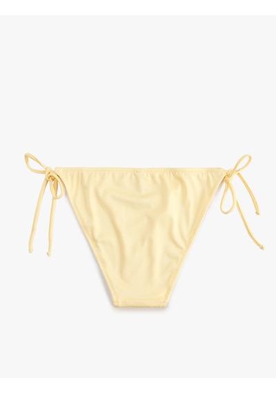 Koton Yanları İpli Üçgen Bikini Altı Sarı 6sak00018mm