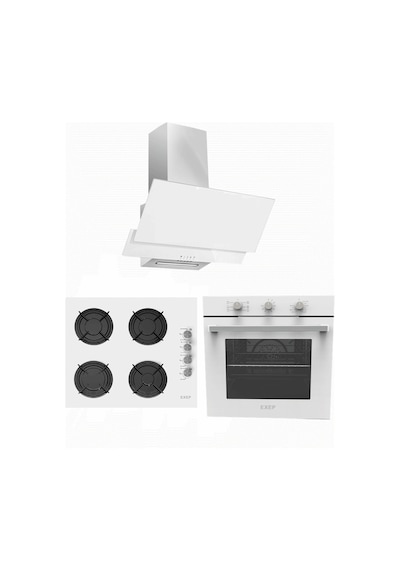 Exep Eco Line EF-240 - EO-320 - ED-401 Beyaz Ankastre Set