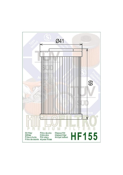Hiflo Hf155 2004-2007 Ktm 400 Exc Uyumlu Yağ Filtresi - 1.filtre