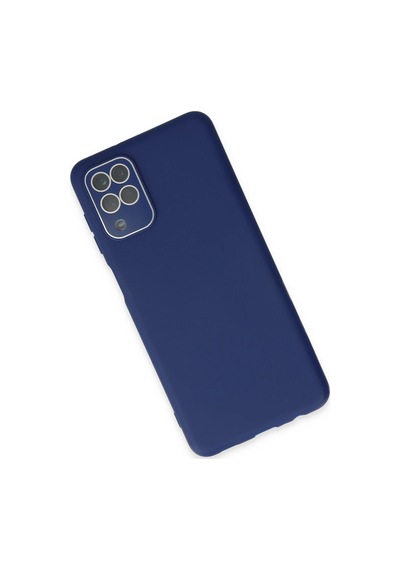 Flzdgnkr Newface Samsung Galaxy A22 Kılıf Lansman Glass Kapak - Sky Blue