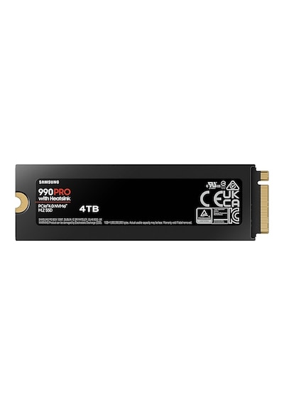 Samsung 990 Pro Heatsink MZ-V9P4T0GW 4 TB PCIe 4.0 NVMe M.2 SSD