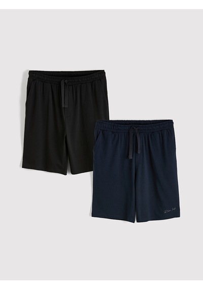 Lc Waikiki Lc Waıkıkı Lacivert Slim Fit Erkek Şort 2'li