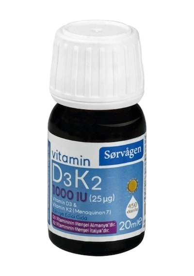 Vitamin D3K2 Damla 20 Ml 1000 Iu