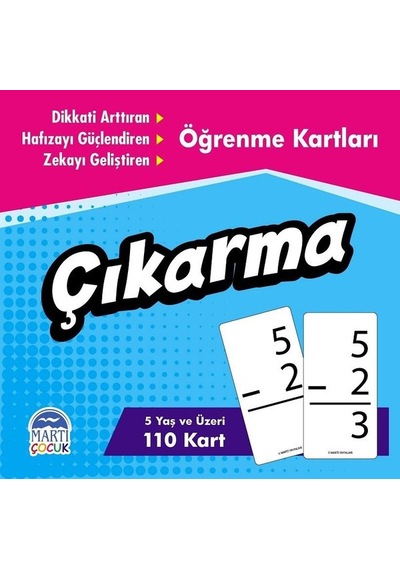 Öğrenme Kartları-Çıkartma- Martı Yayınları