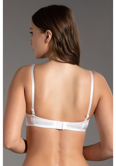 Kompedan Basic Straplez Desteksiz Sütyen New Bra 7050-beyaz Beyaz