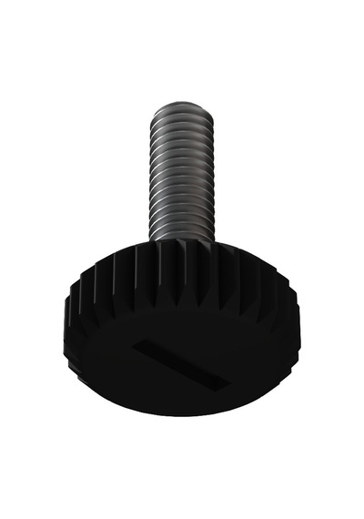 Cateksss M6 Mini Sıkma Ayar Vidası, Bingo Ayak, Pingo Ayak Çap: 20 Mm Vida Uzunluğu 10 Mm Siyah