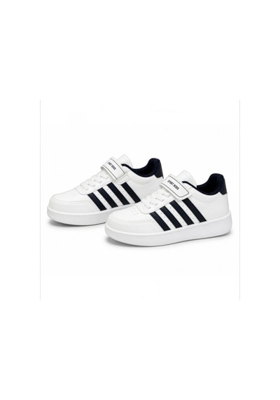 Black Flex Çocuk Cırtlı Basıc Sneaker Ayakkabı Beyaz 31-35 55400 Beyaz