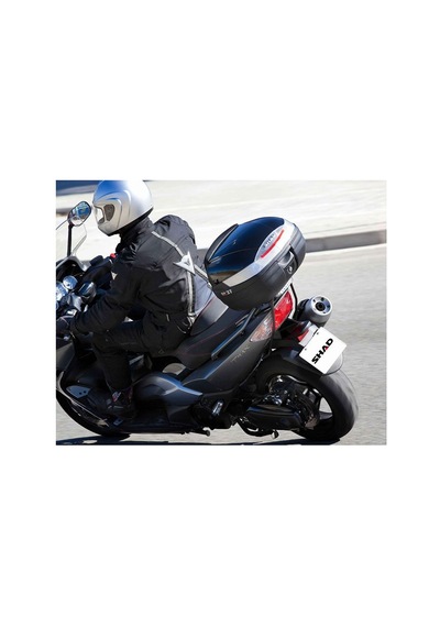 Sh37 Motosiklet Arka Çanta 37 Litre Kapasite Top Case Motor Çantası Siyah