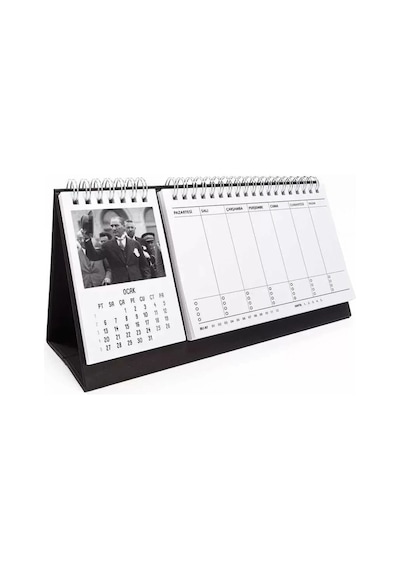Atatürk Fotoğraflı 2027 Masa Takvimi Haftalık Planlayıcılı