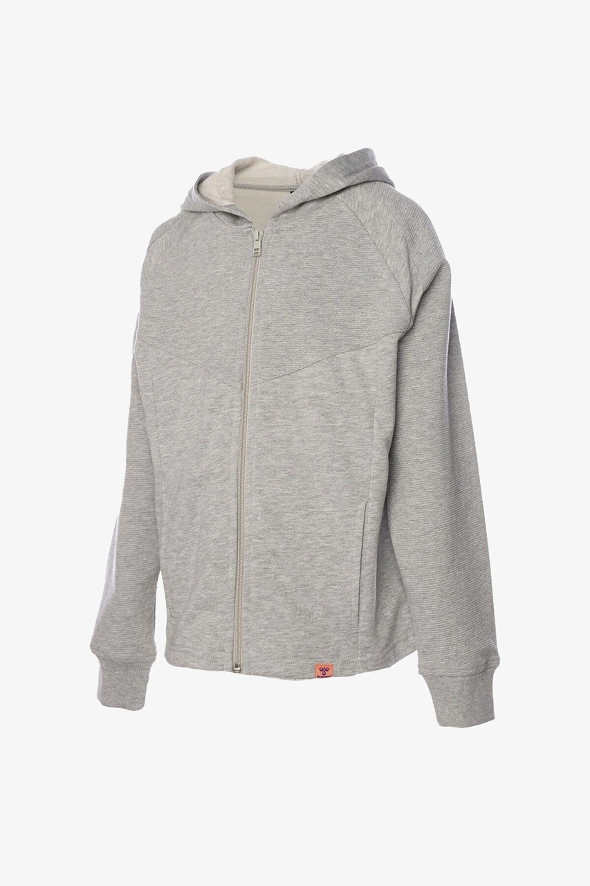 Hummel Hmleluf Zıp Hoodıe Fermuarlı Hoodıe Çocuk Çeket Gri