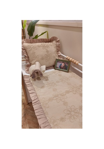 Bahar Bebek Nevresim Takımı Vizon Renk - 100 X 150 Kahverengi