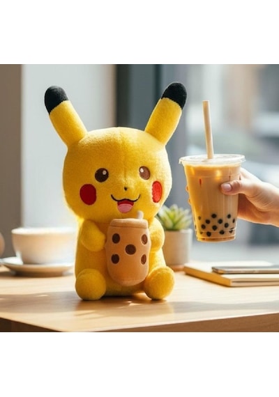2li Pokemon Go Pikachu Peluş Oyuncak 32 Cm İthal Soft Kumaş Büyük Boy Uyku Oyun Arkadaşı Seti 2 Adet Sarı