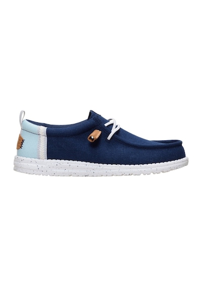 Hey Dude Wally Craft Linen Erkek Günlük Ayakkabı-33142 Lacivert-mavi