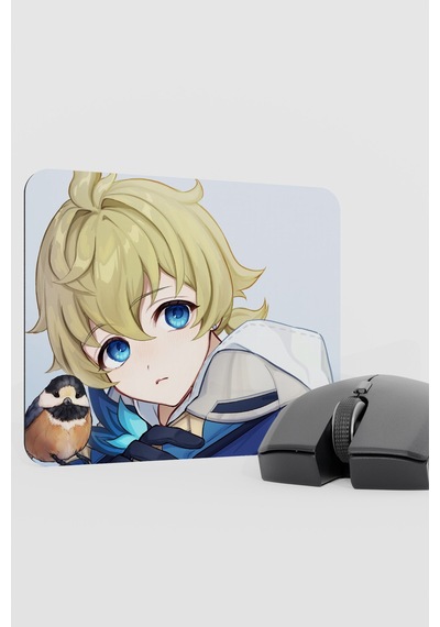 Mika Genshin Impact Anime Oyuncu V4 - 22x18 Gaming Mouse Pad Fare Altlığı