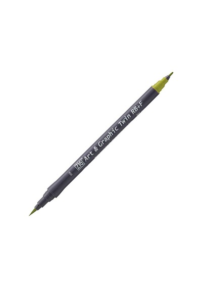Zig Art&Graphic Twin Rb+F Çift Uçlu Çizim Kalemi 056 Mid Green