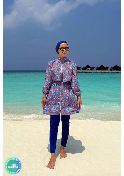 Kahijab Ivy Tesettür Mayo - Saks Mavi Saks Mavi